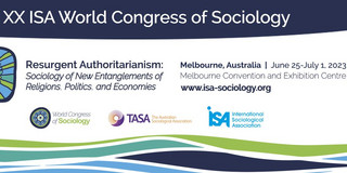 Poster of the ISA-Conference, titled "XX ISA World Congress of Sociology"